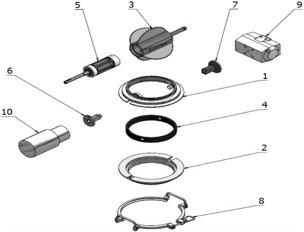 Subpackage valve used for controlling powder subpackage quality