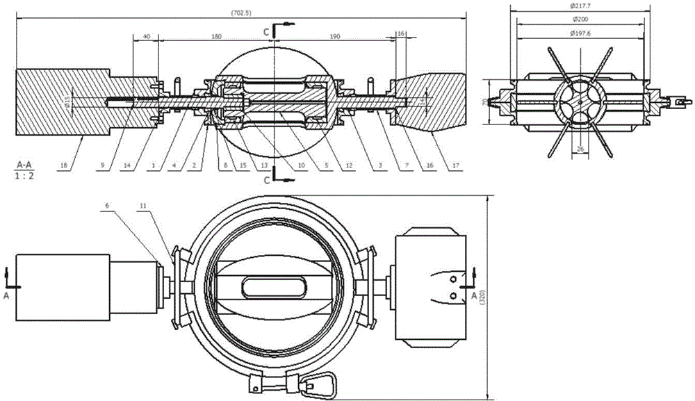 Subpackage valve used for controlling powder subpackage quality