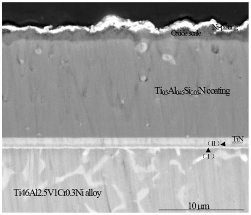 High temperature corrosion and ablation-resistant coating on surface of gamma-TiAl-based alloy and preparation method thereof