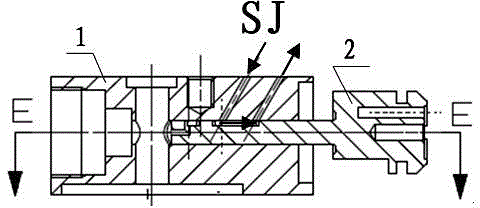 Three-component mixing head for injection molding