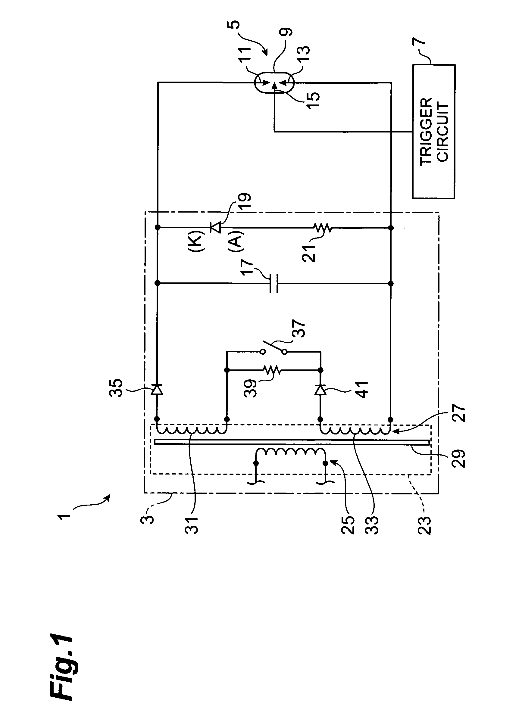 Power supply circuit for flash discharge tube