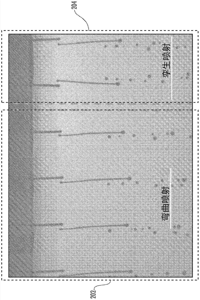 Method and apparatus to eject drops having straight trajectories