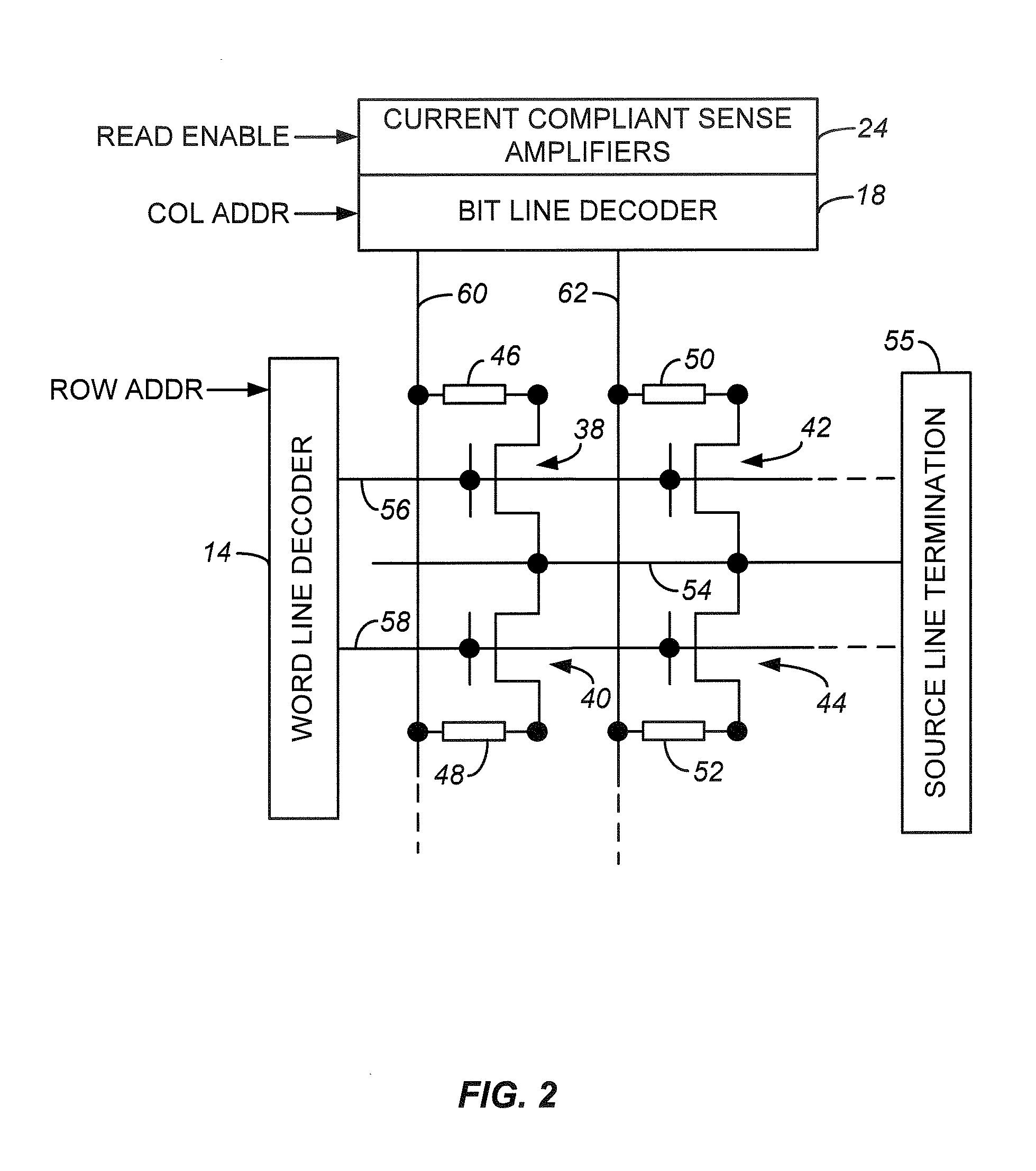 Memory Structure with Reduced-Size Memory Element Between Memory Material Portions