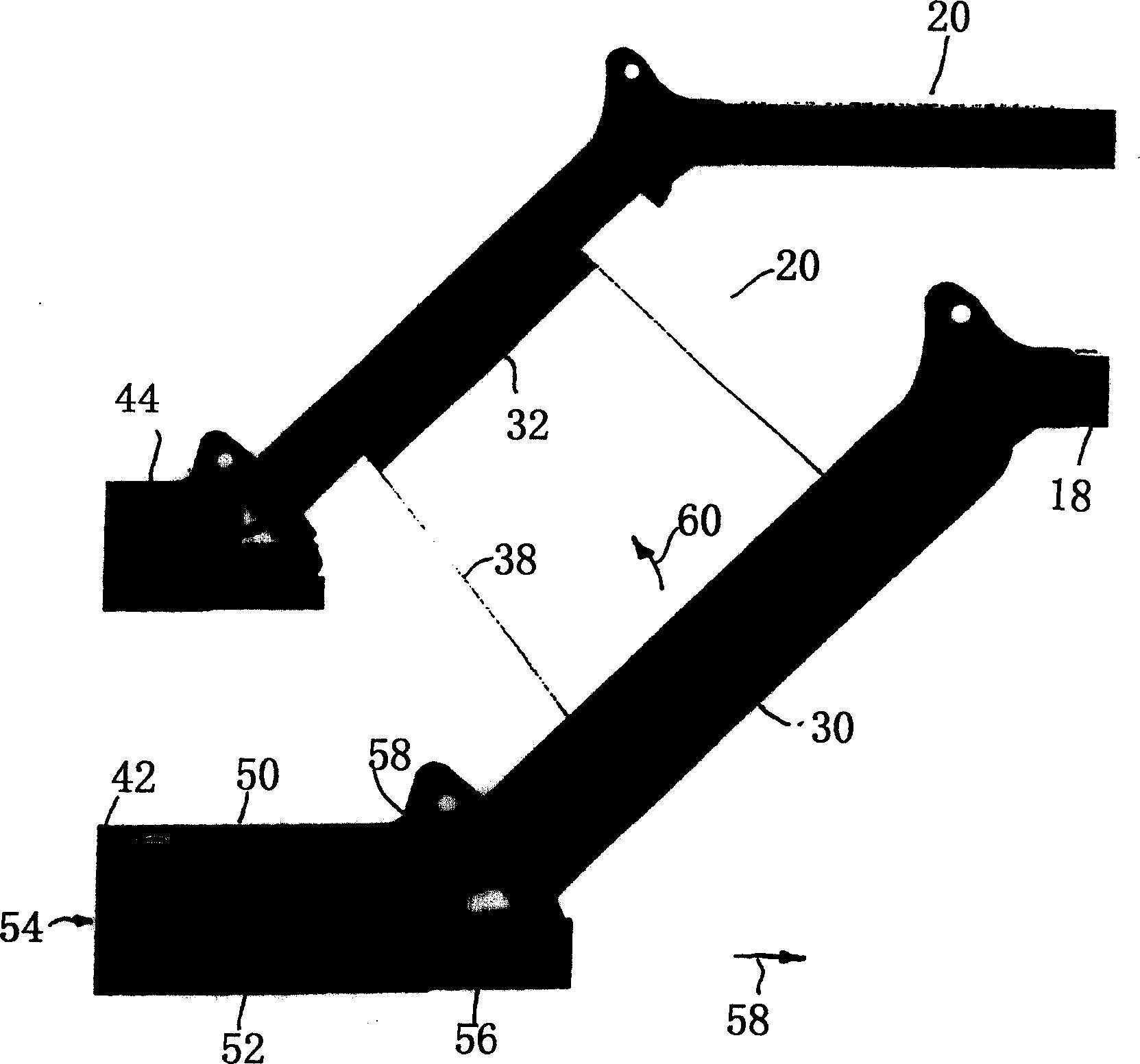 Motor-driven adjustable supporting device for upholstery of sitting and/or reclining furniture, for example of mattress or of bed