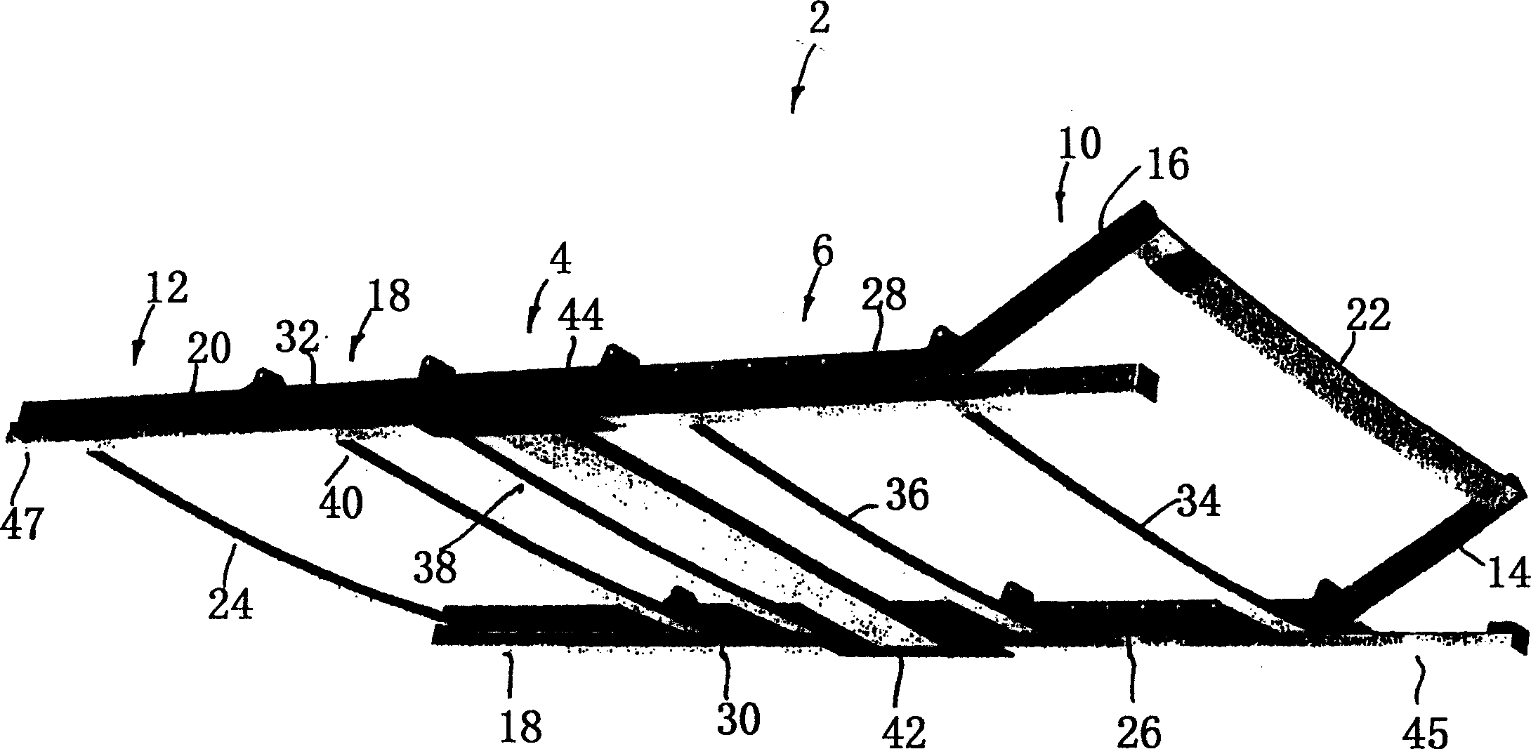 Motor-driven adjustable supporting device for upholstery of sitting and/or reclining furniture, for example of mattress or of bed