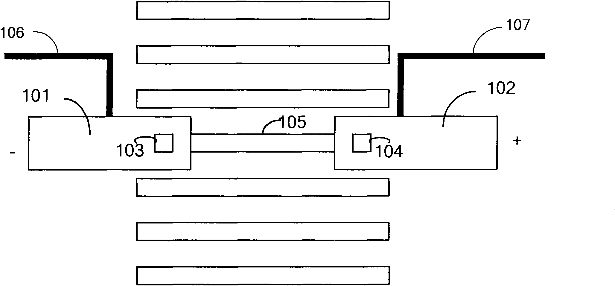 Test structure for analyzing through-hole type metal-interconnected electromigration reliability