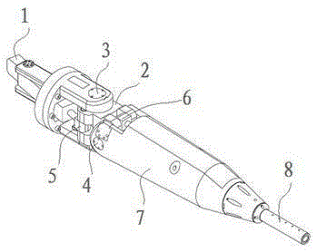 Three-turn angle head applied to wind tunnel test