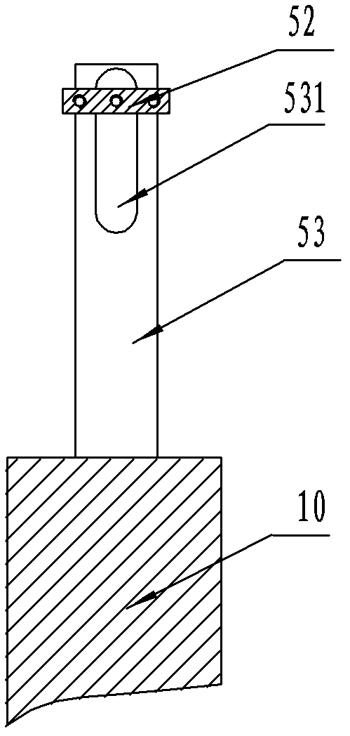 Wool yarn looping auxiliary device of circular knitting loom and wool top knitting loom provided with the wool yarn looping auxiliary device