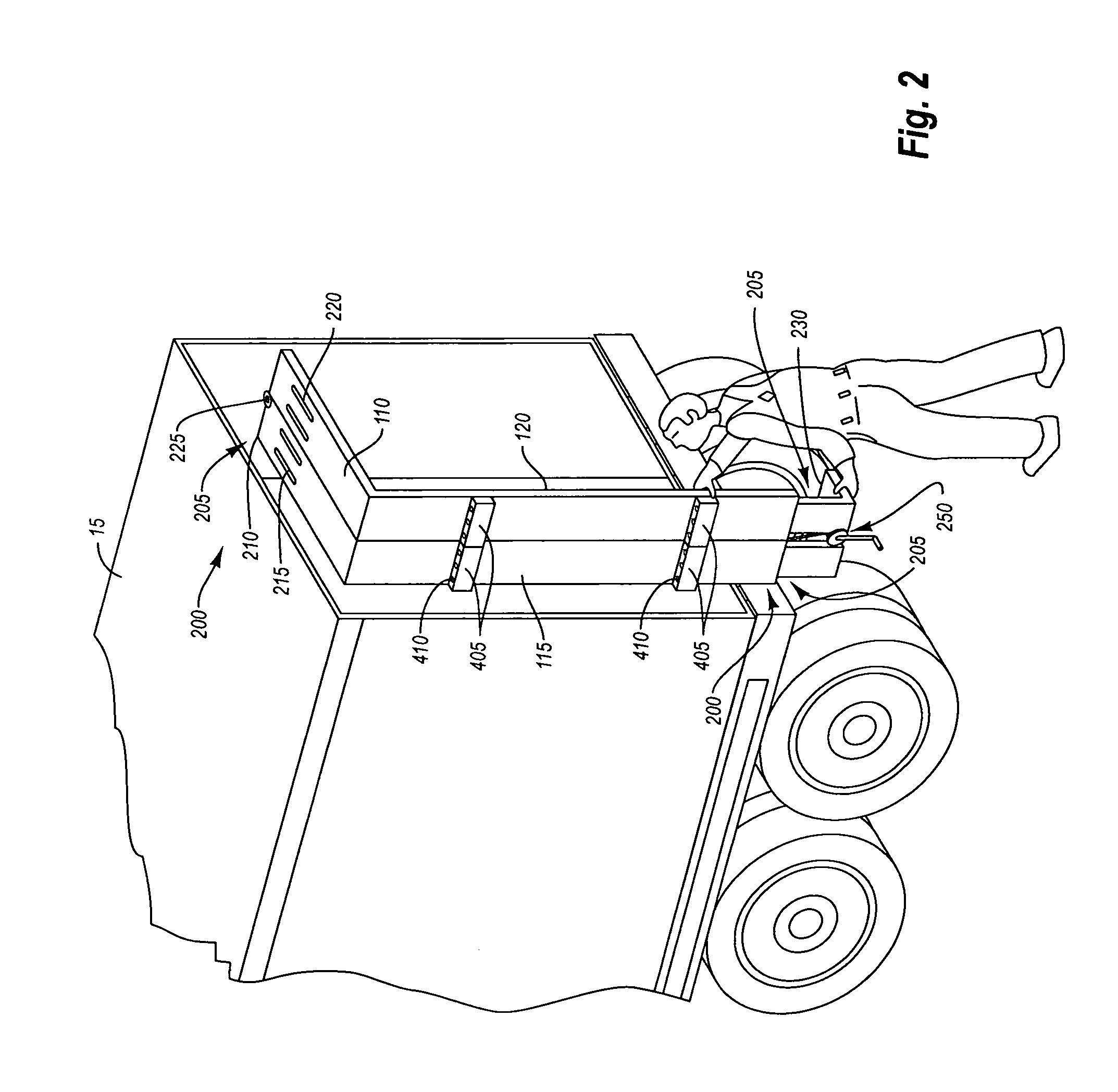 Aerodynamic drag reducing system with retrofittable, selectively removable frame