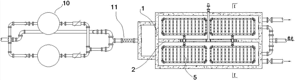 Aeration device and underground water treatment process