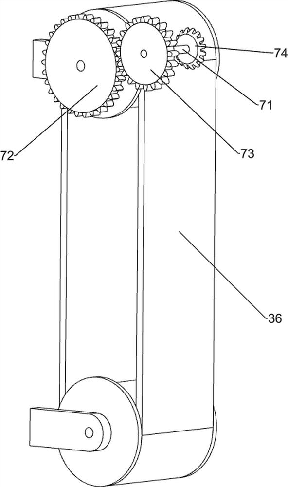 A grinding device for polishing wooden discs