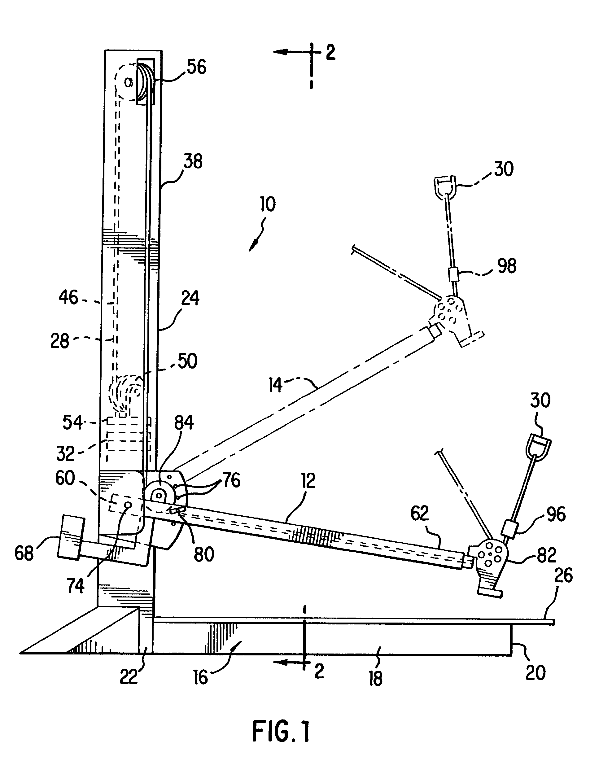 Cable crossover exercise apparatus