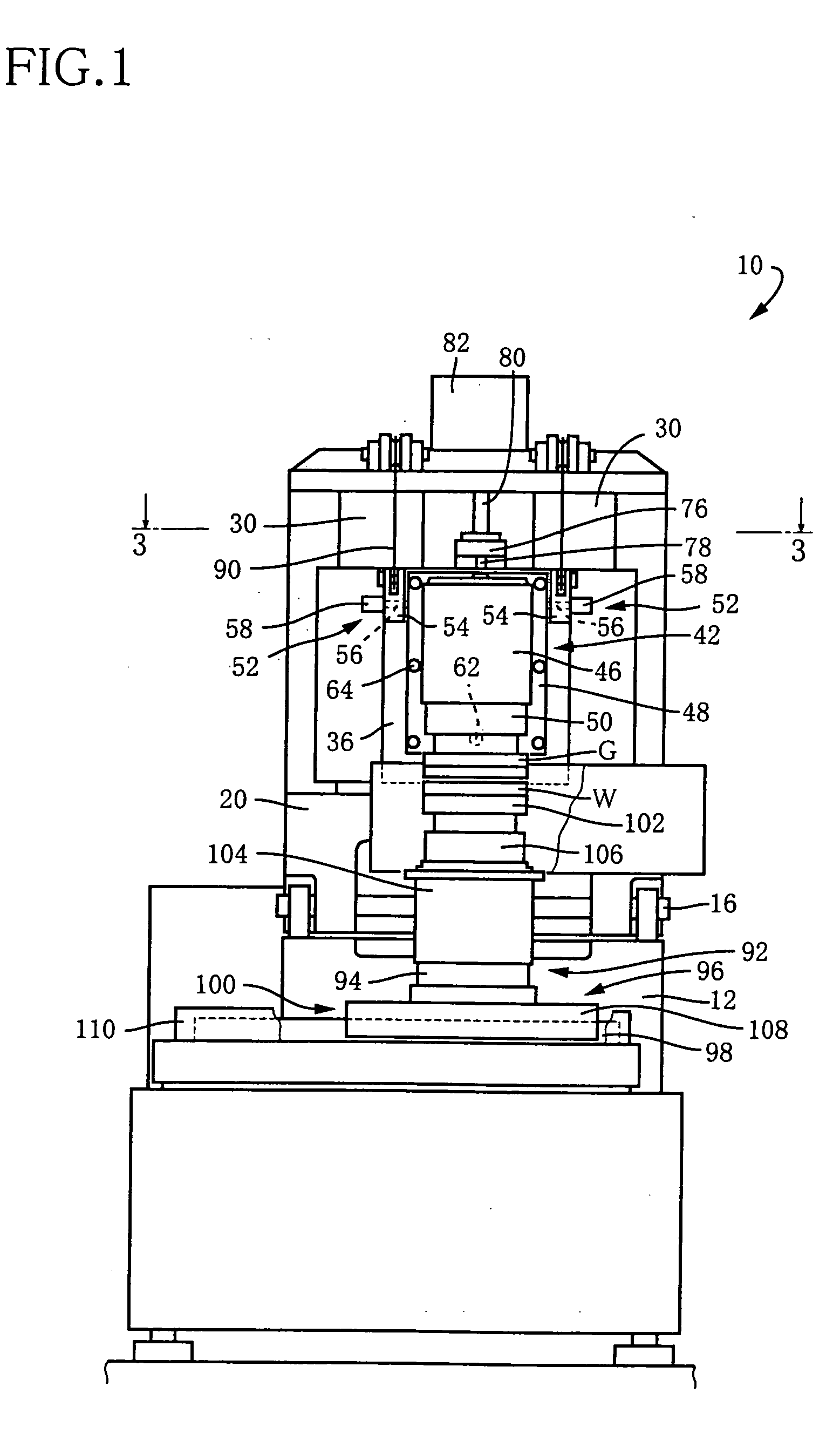 Grinding process and apparatus with arrangement for grinding with constant grinding load