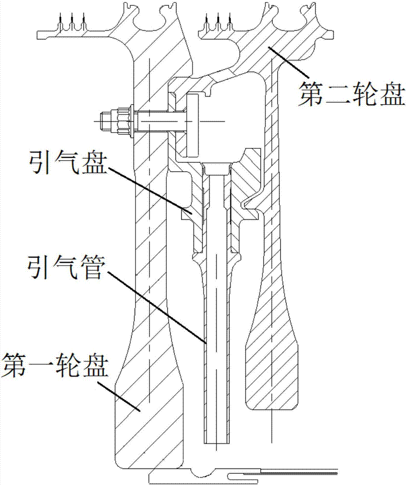 Pipe type air guiding device with damping for air compressor rotor