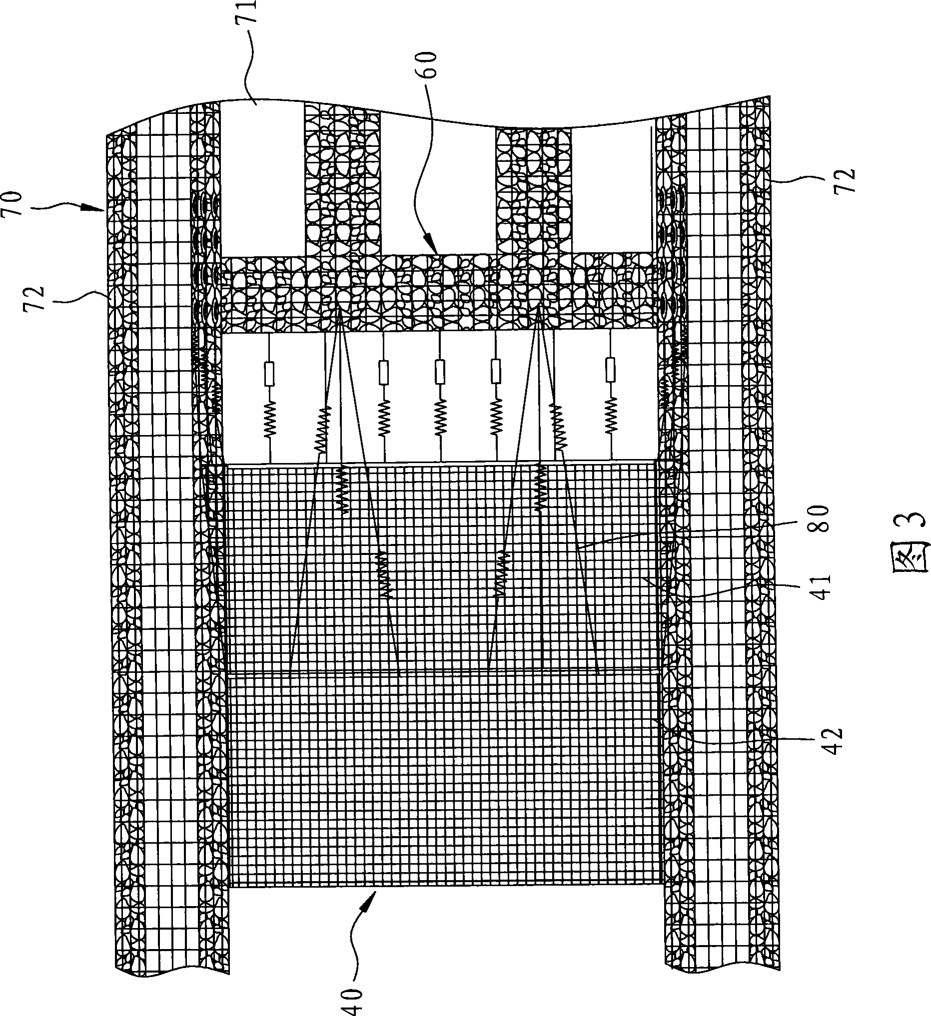 Interception net dam