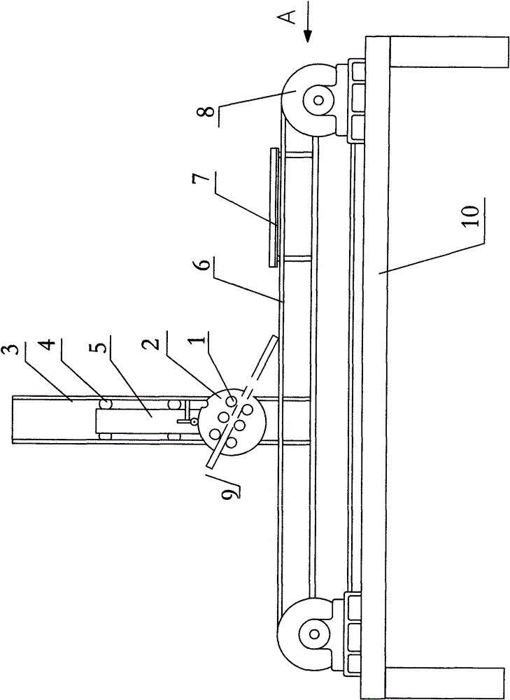 Method and device for turning tiles