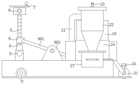 Road cutting equipment with cement pavement with measurement, protection and dust removal structure