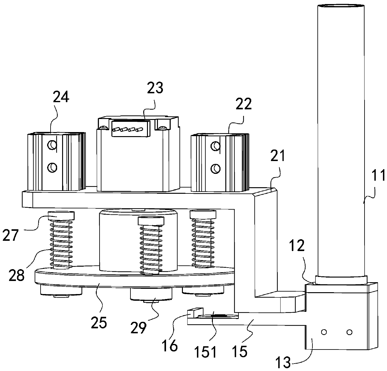 Cushion gasket quantitative grabbing and assembly robot system