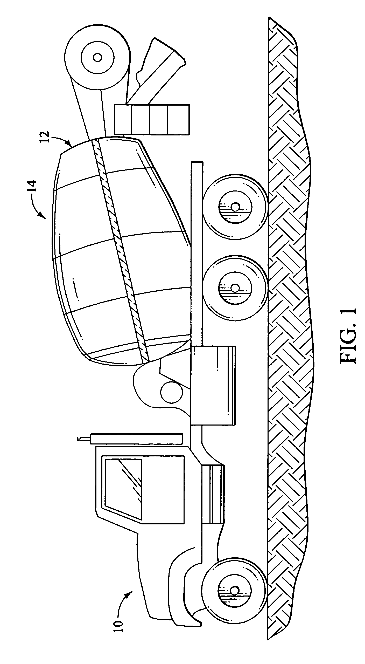 Thermal insulating device for concrete mixing trucks