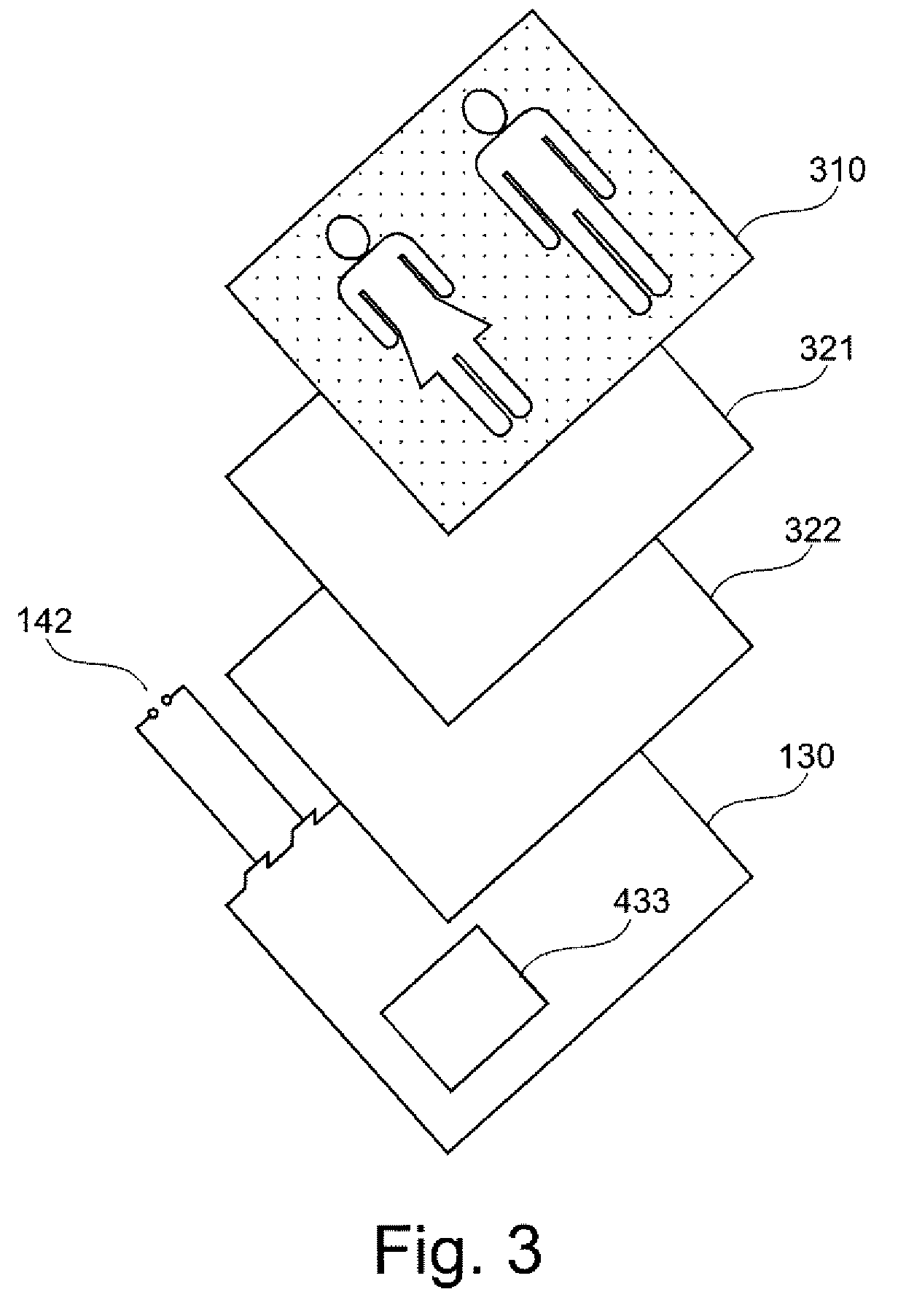 Flat illumination device for illumination and backlighting with integrated emergency power supply