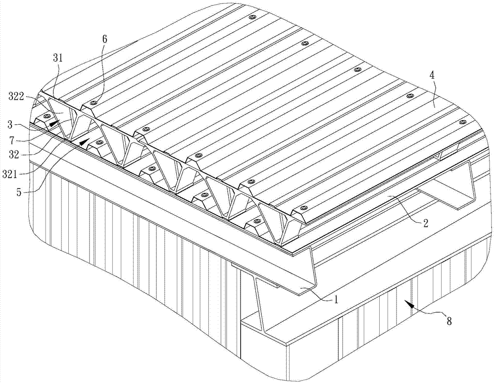 Ventilation and heat insulation structure of roof and walls of building