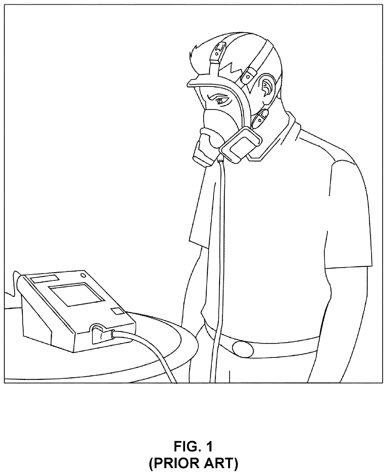 Respirator fitting device and method
