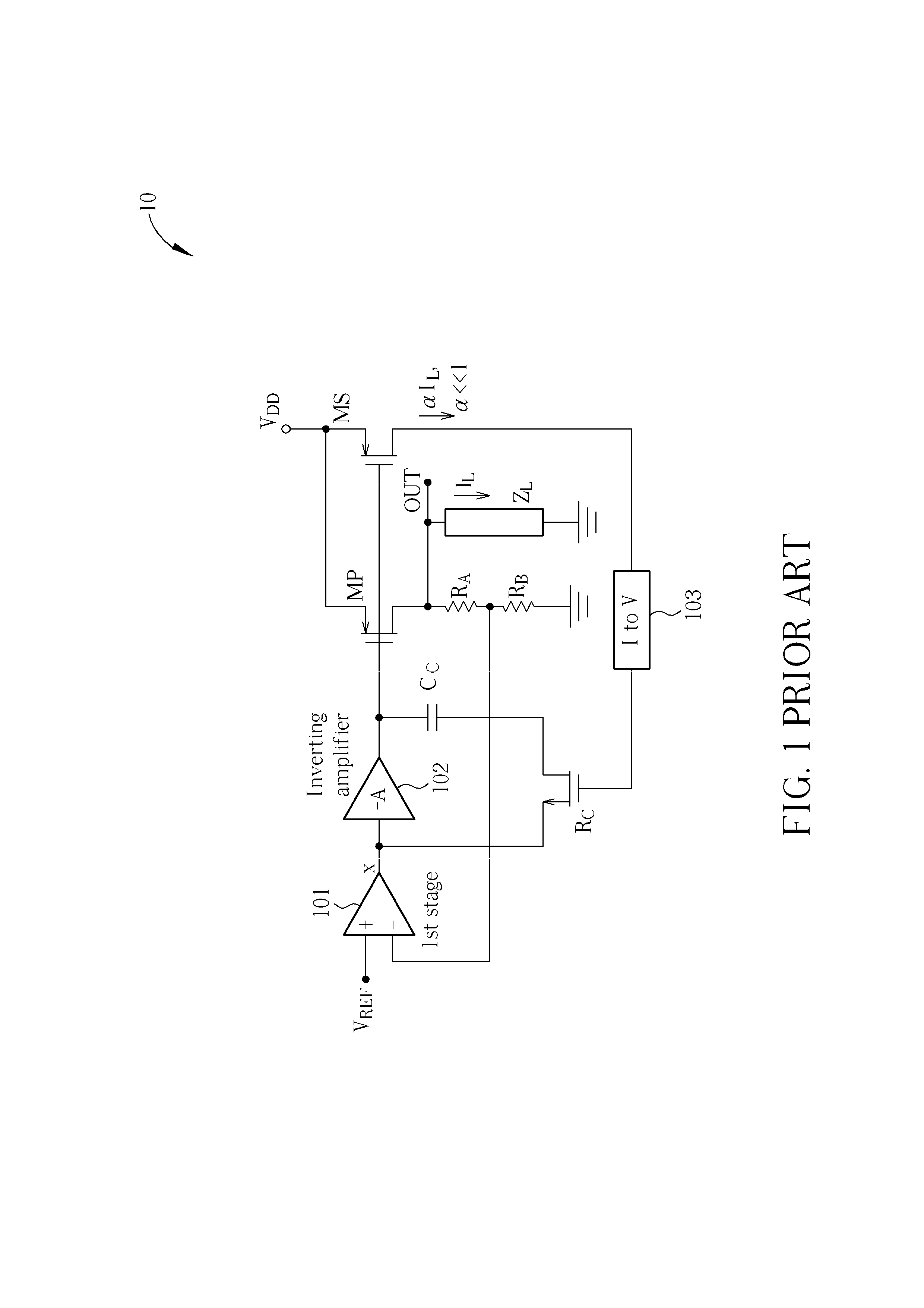Integrated LDO with Variable Resistive Load