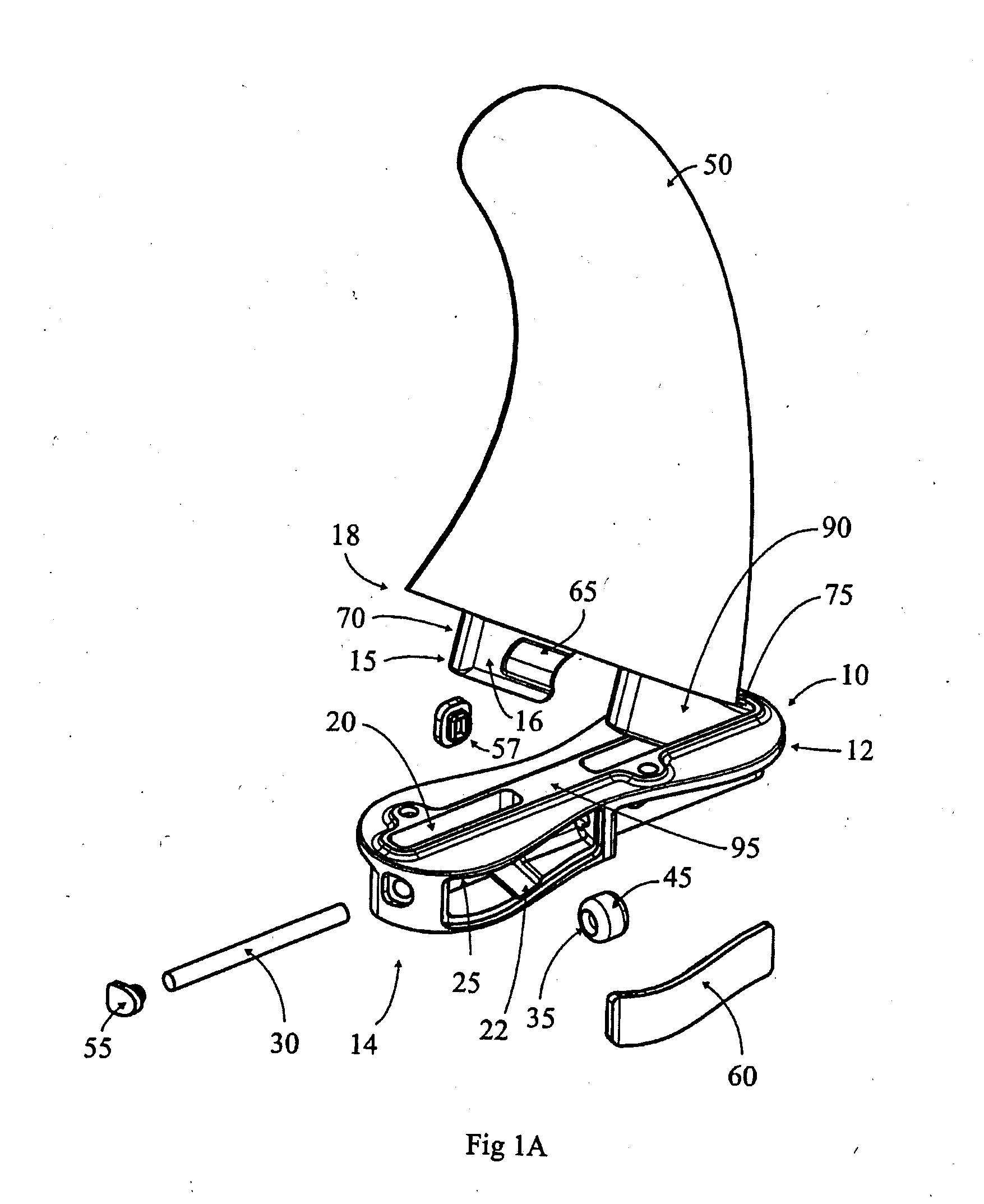 Fin plug for water craft