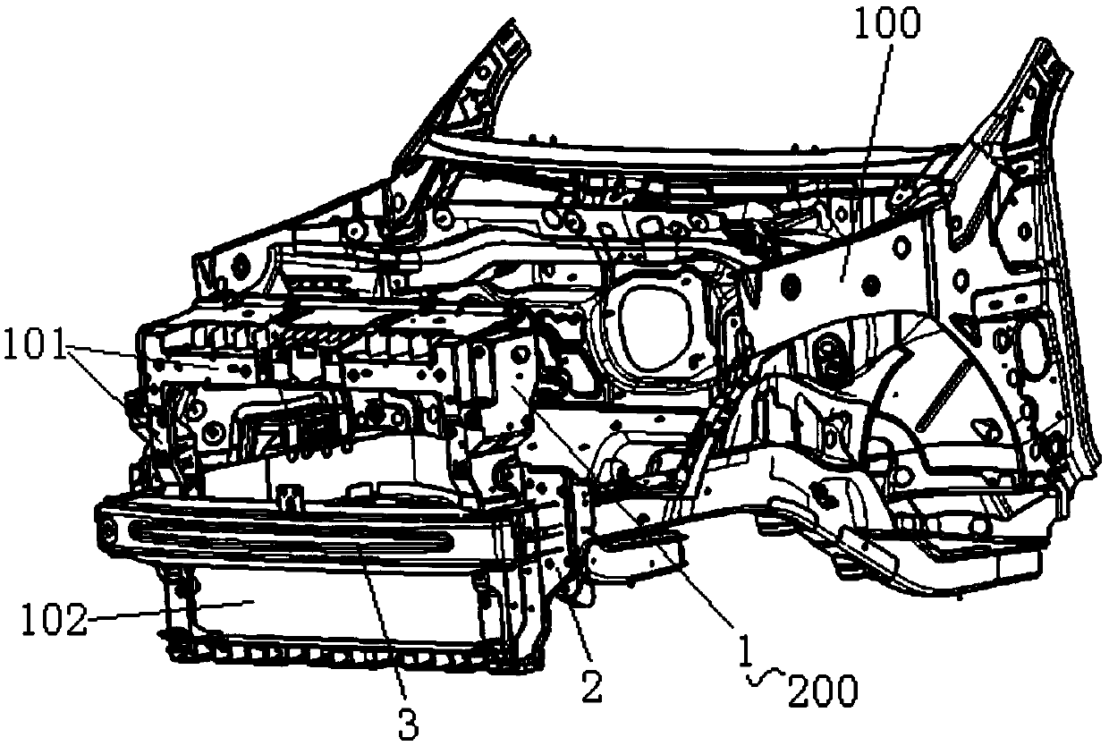 Anti-collision beam mounting plate, anti-collision beam assembly and vehicle