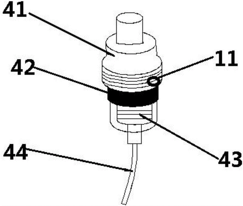 Integrated crissum irrigation atomizer