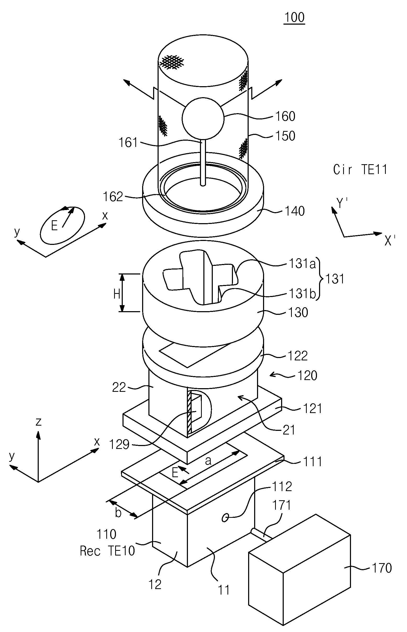 Microwave plasma lamp with rotating field