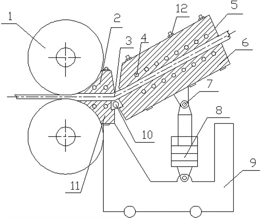 Strong-shear rolling forming method and device for metal plate