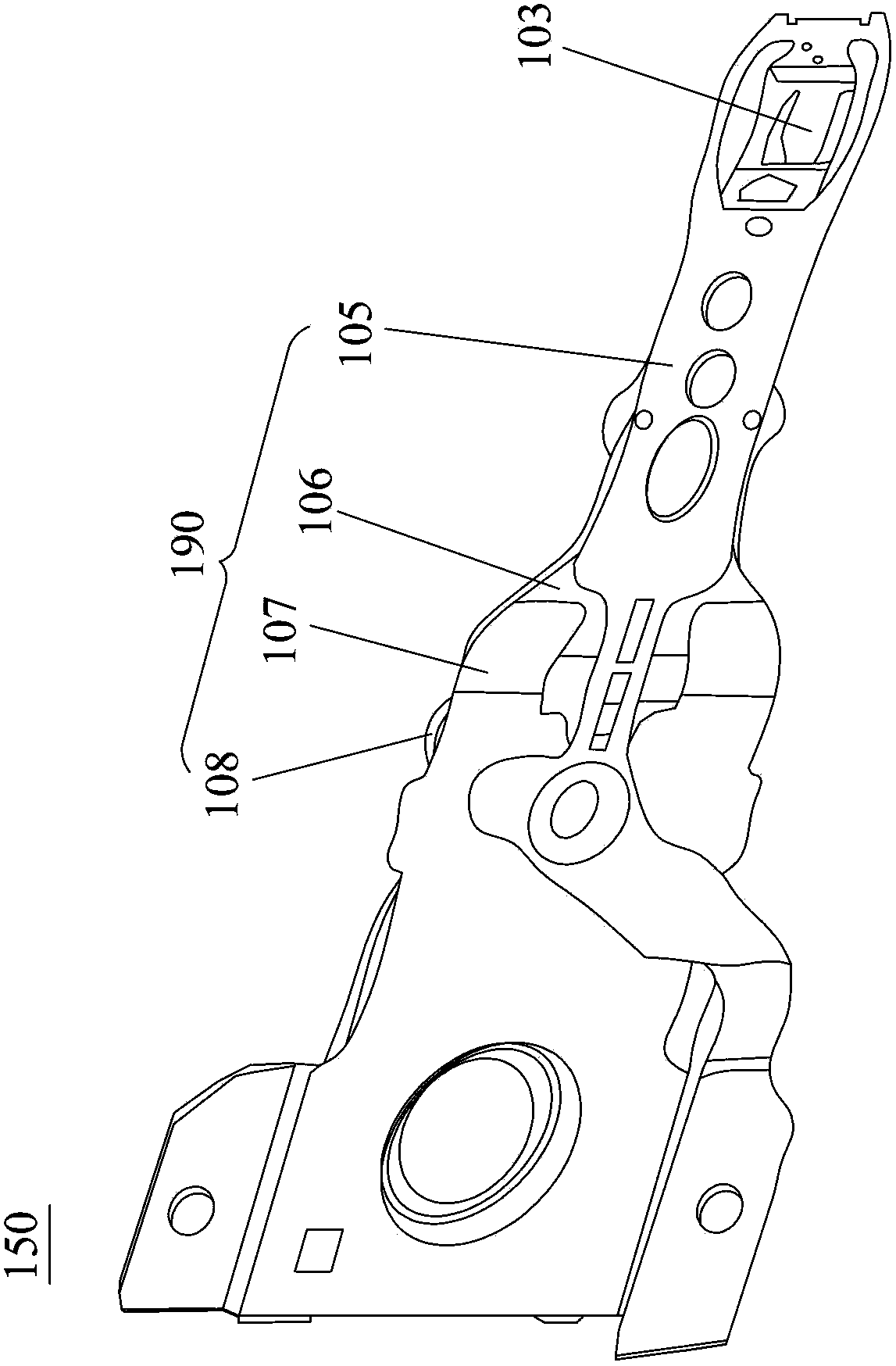 Write element, thermally assisted magnetic head slider, magnetic head flap assembly and manufacturing method