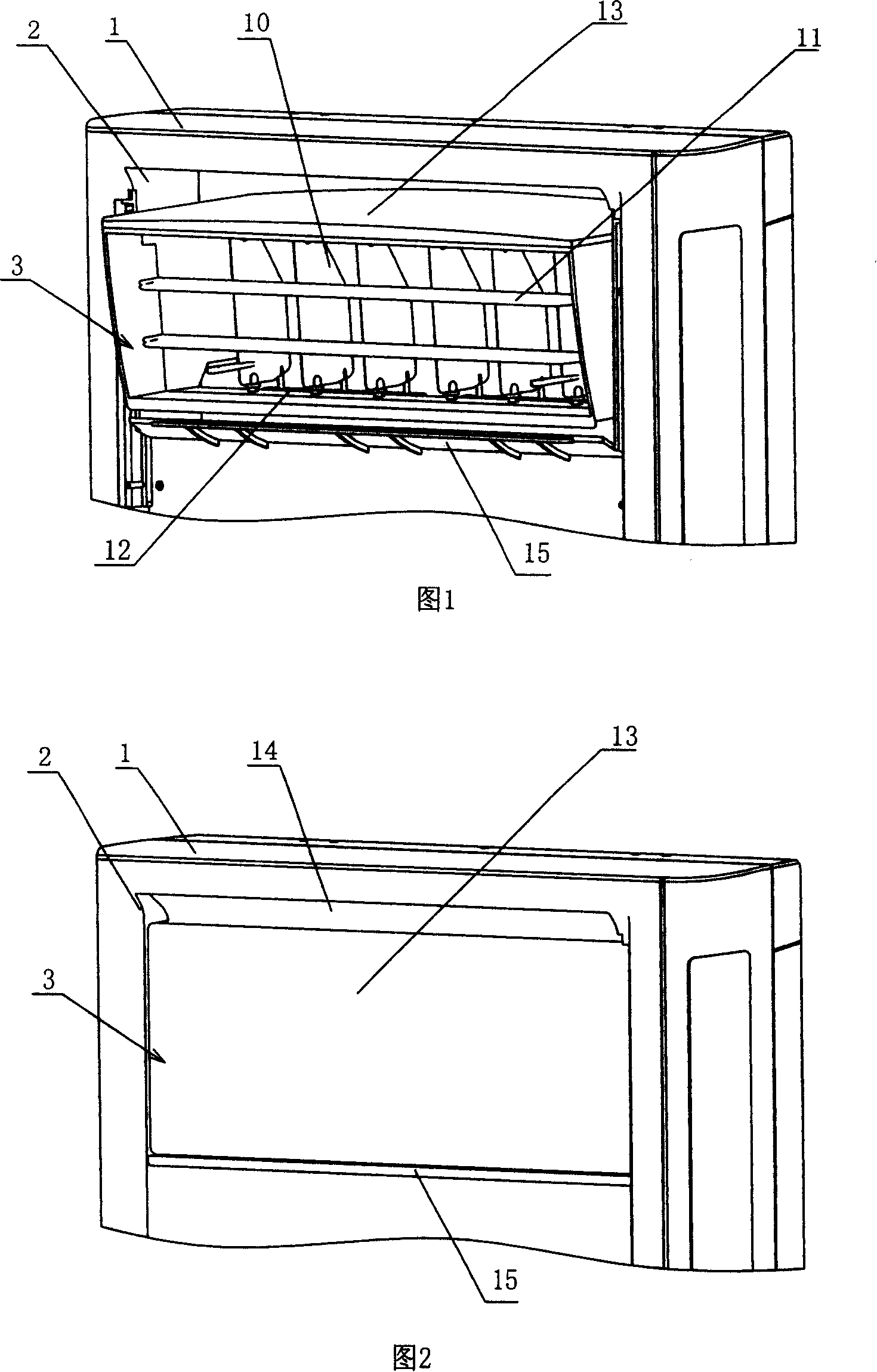 Air conditioner air outlet device and its operating method