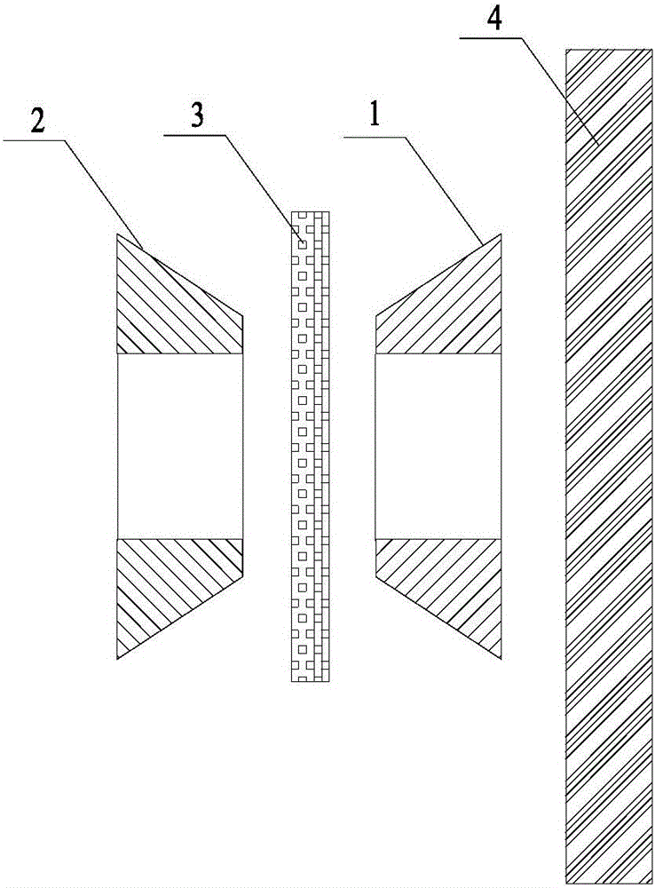 Probe of electrical vortex sensor and electrical vortex sensor