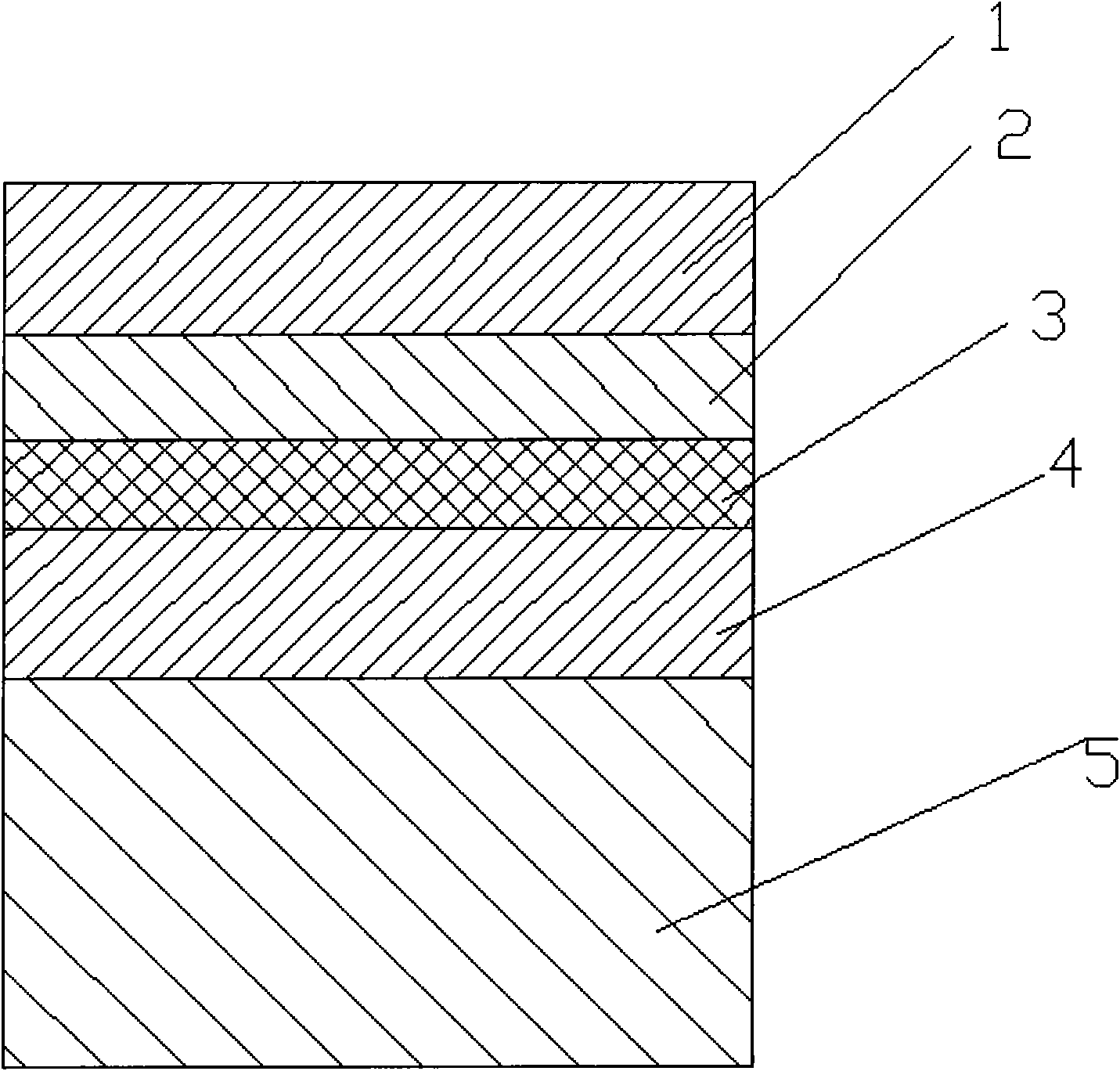 Vacuum thermal baffle packaging film and preparation method thereof