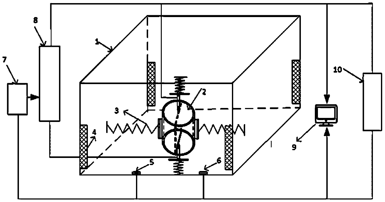 Barrel type composite insulating material insulating property detection device