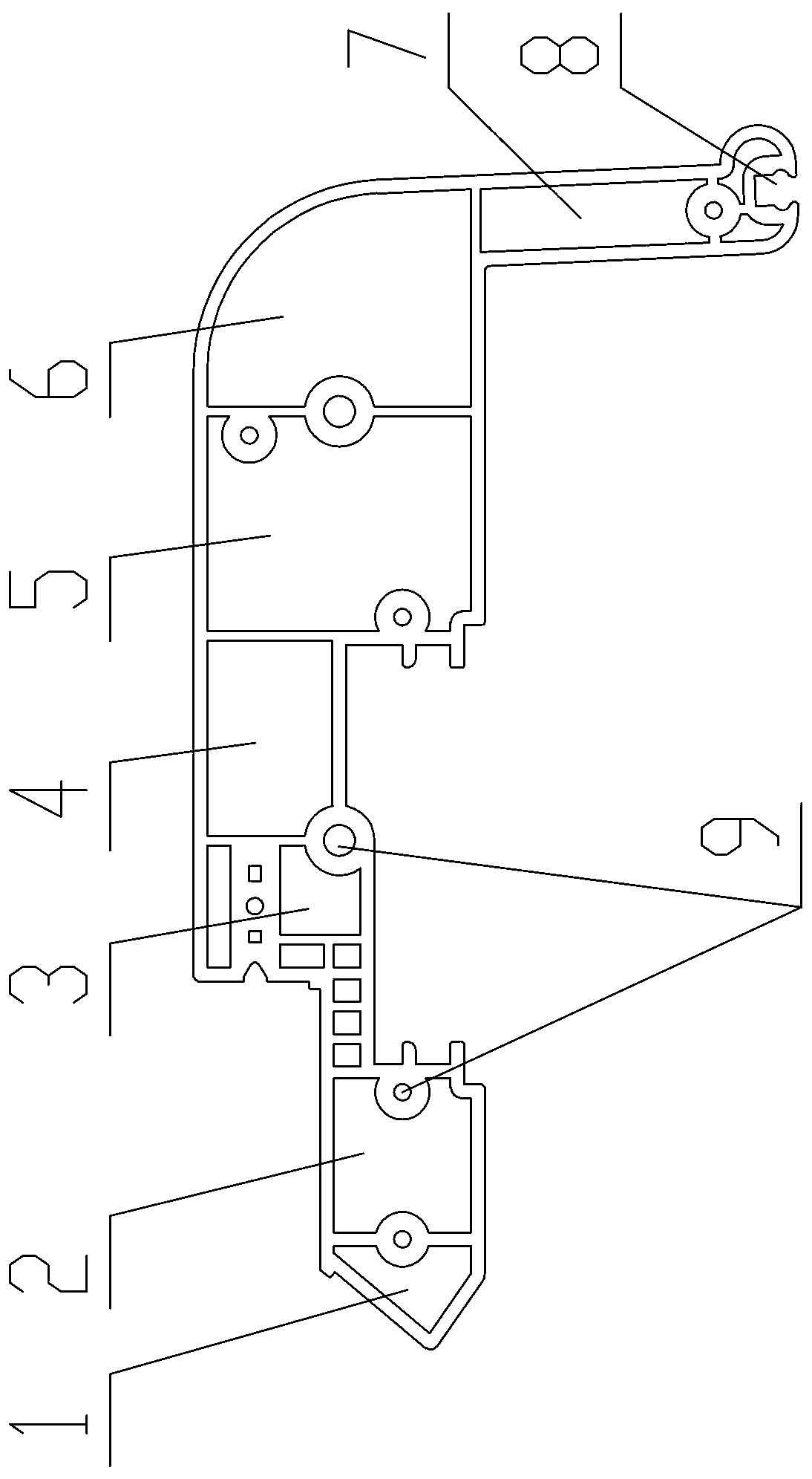 PVC electronic piano support profile