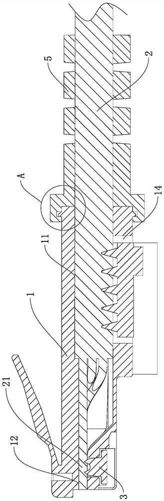 Network communication connector with grommet