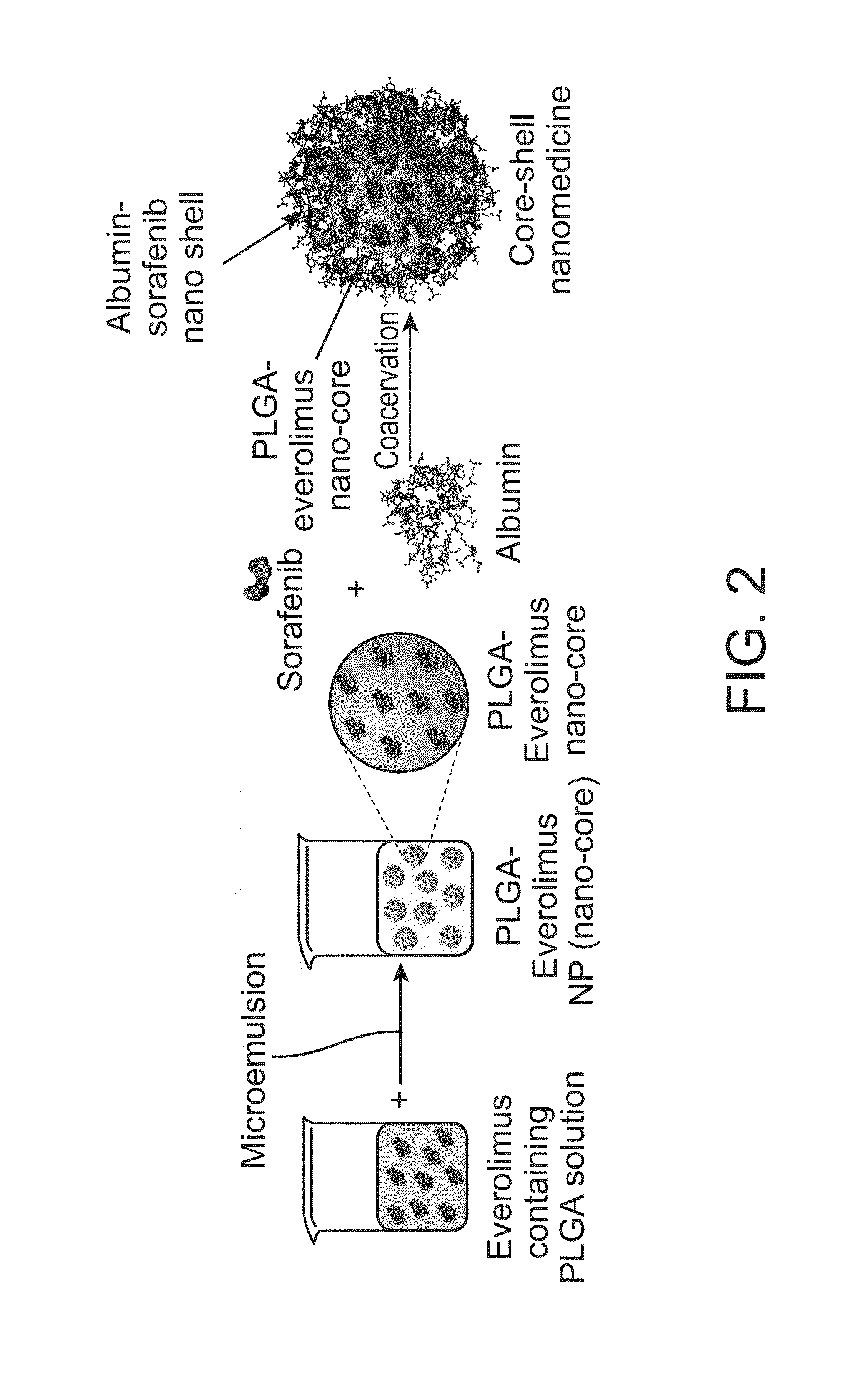 Core-shell particle formulation for delivering multiple therapeutic agents