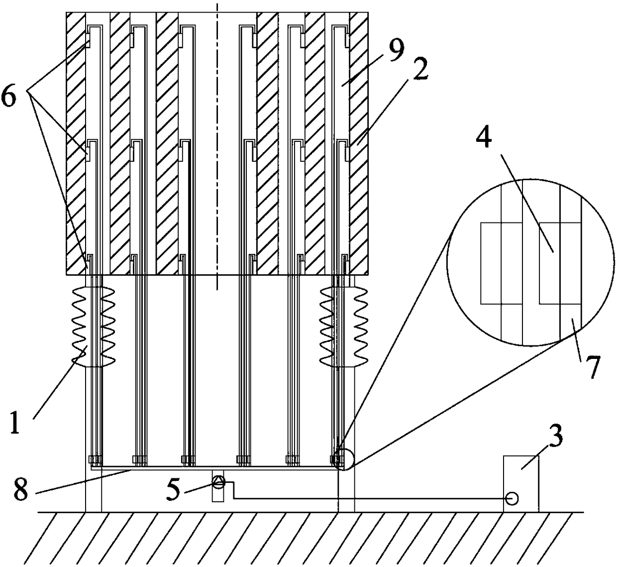 High-voltage dry-type air-core reactor fault monitoring device and monitoring method