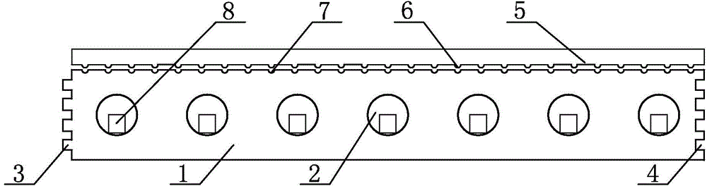 Environmentally-friendly heating type material-saving floor