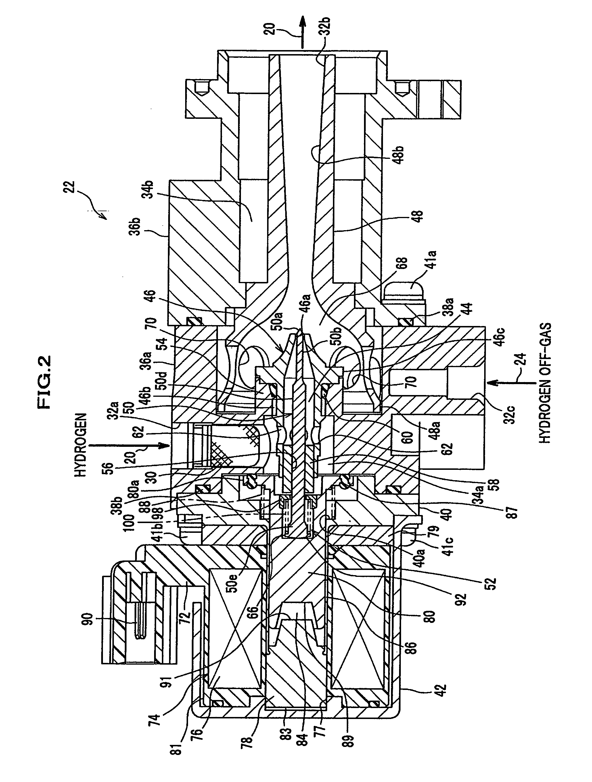 Ejector for fuel cell system