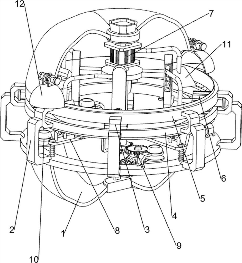 Pill grinding device for digestive department