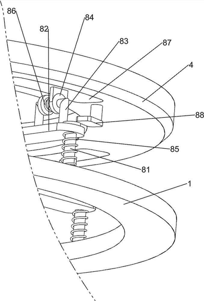 Pill grinding device for digestive department