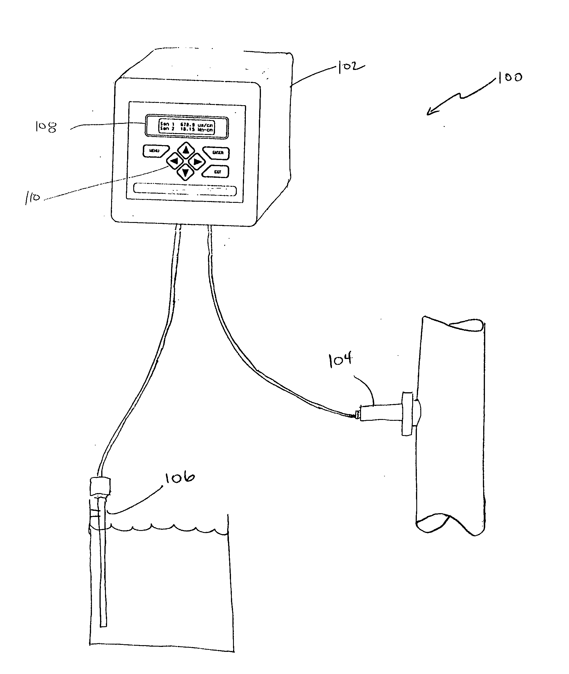 Turbidity sensing system with reduced temperature effects