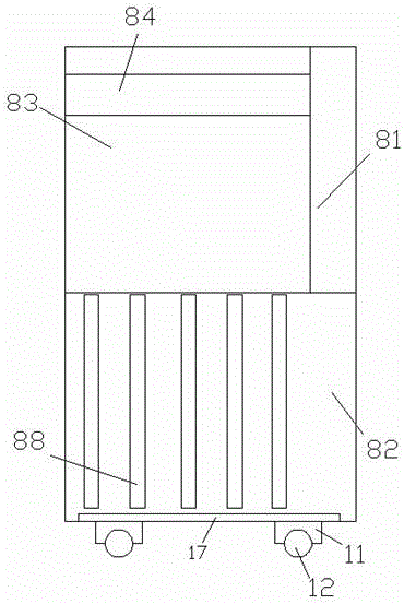 Glasses storage display device