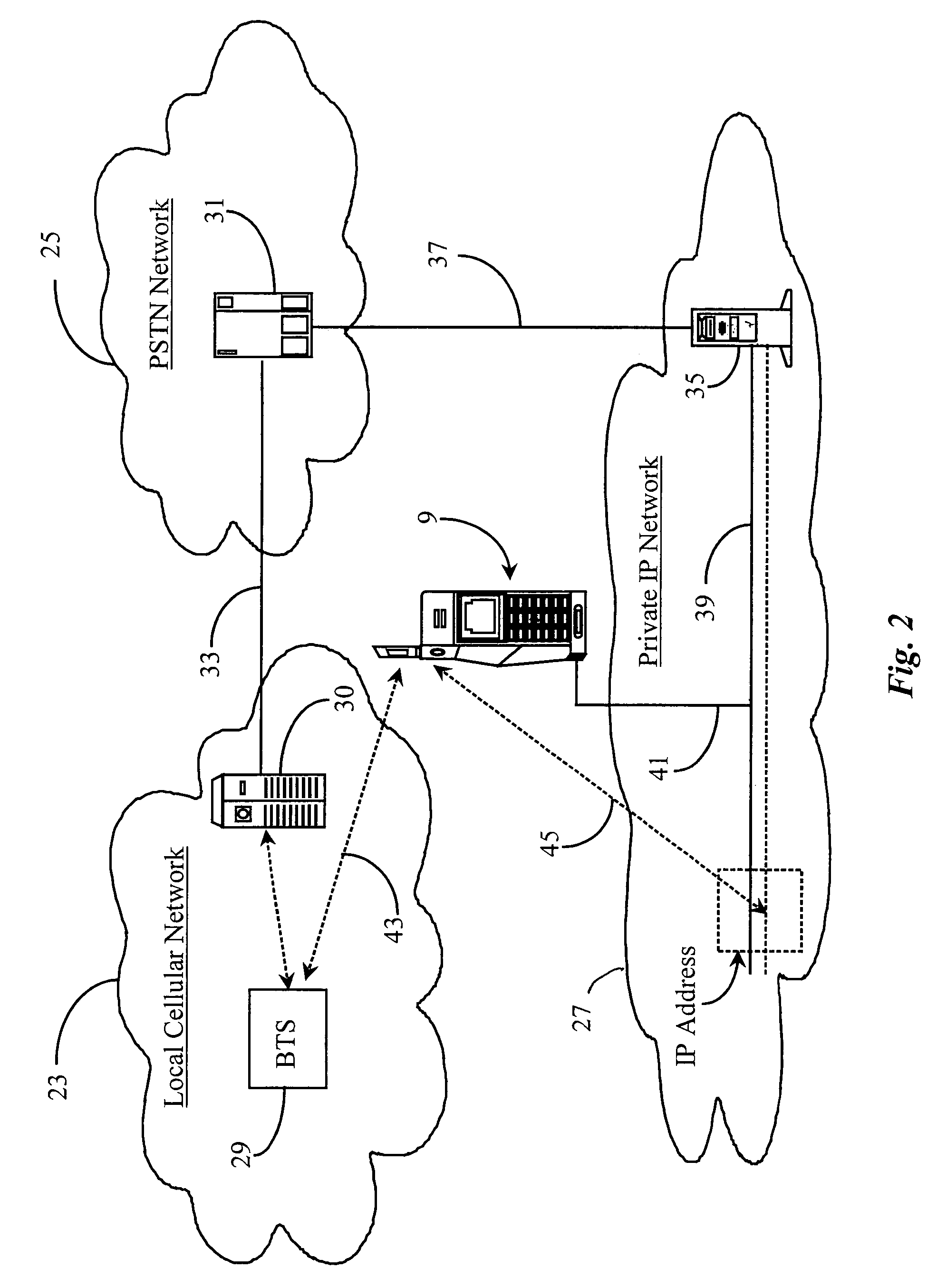 Telecommunication system for automatically locating by network connection and selectively delivering calls to mobile client devices