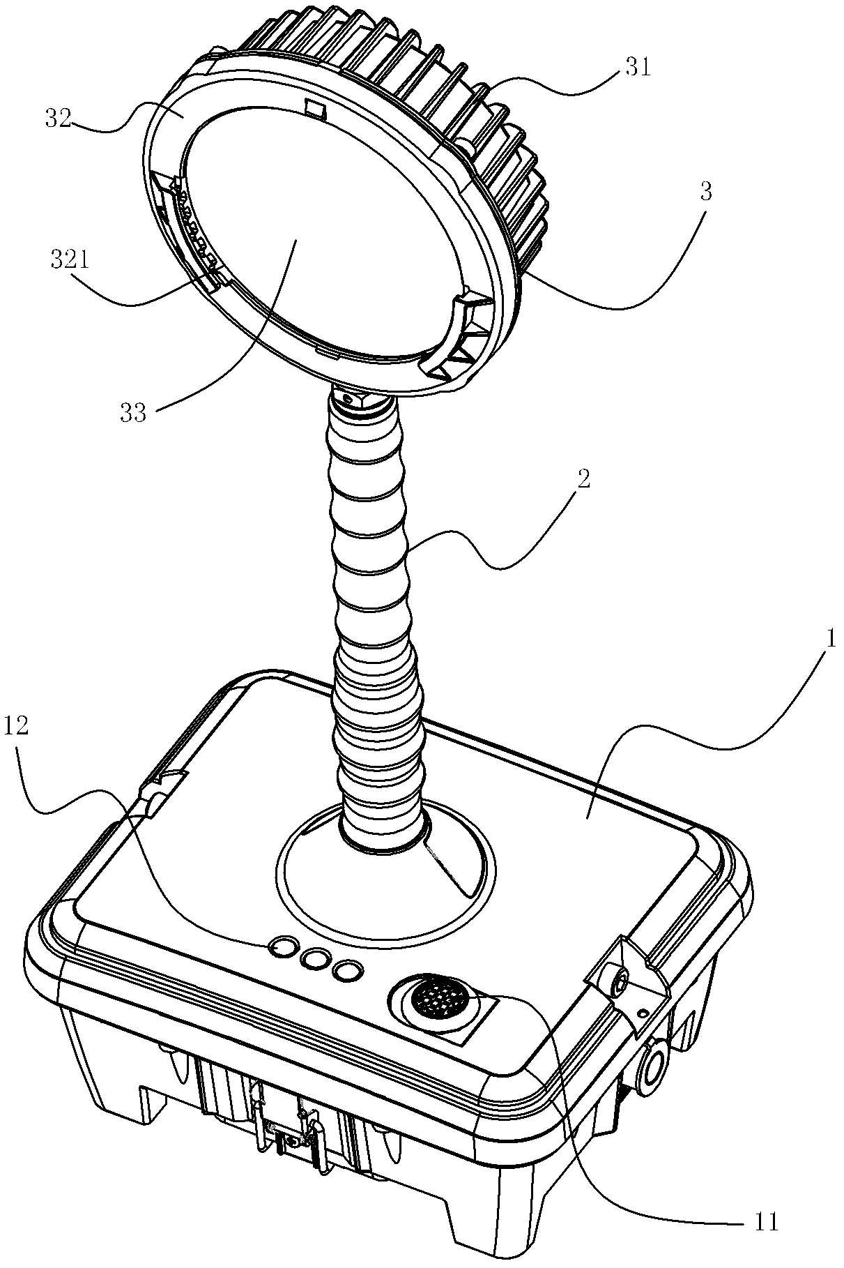 Anti-explosion light-emitting diode (LED) desk lamp and control circuit