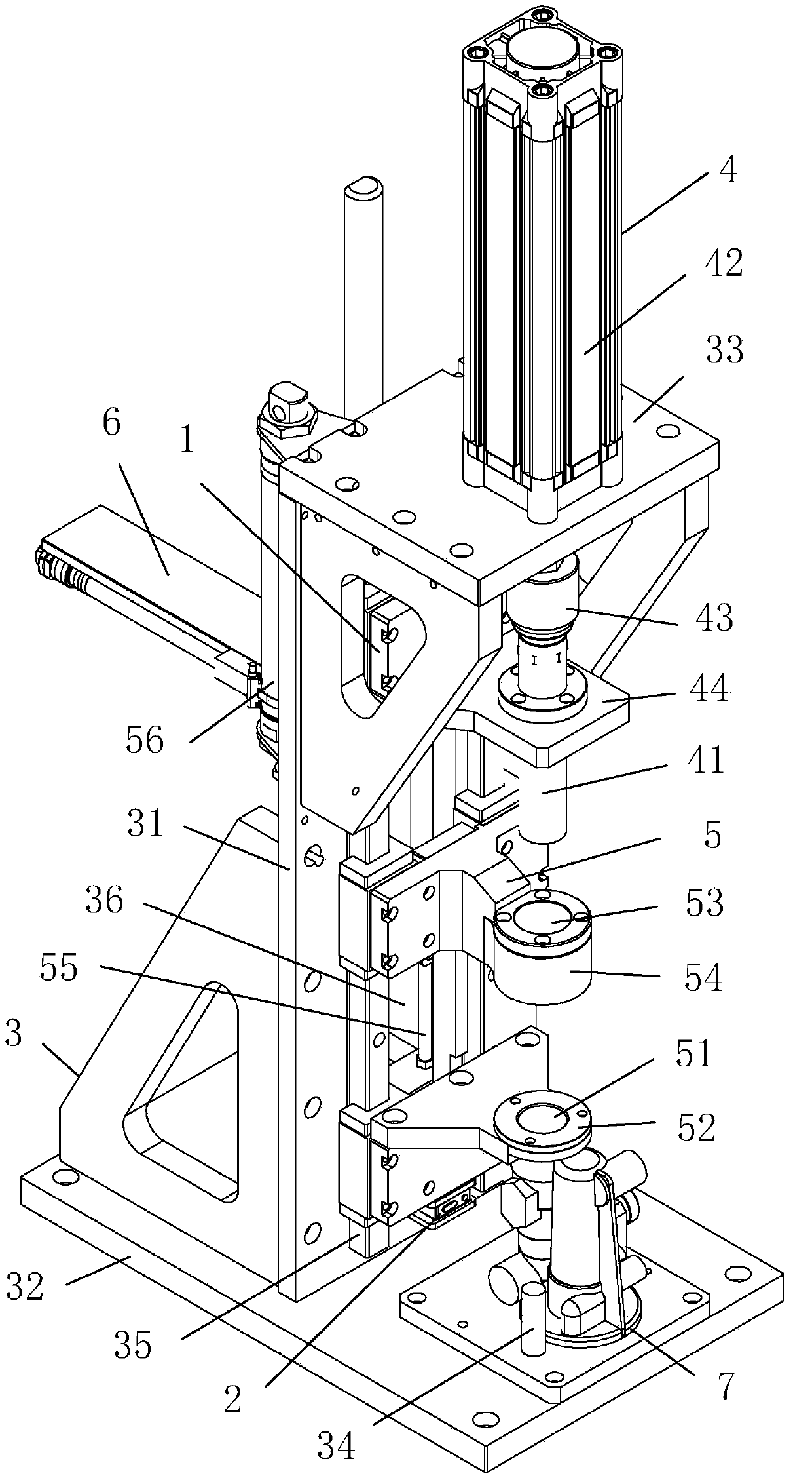 Feeding and press fitting device of clamp spring of clutch booster and press fitting method of clamp spring of clutch booster